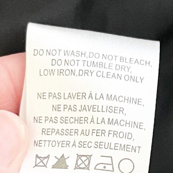 Hutch for Anthropologie Black & White Polka Dot Strapless Dress with Bow Size 4P - Picture 13 of 13